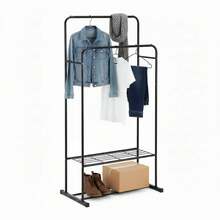 KIWI MOBLEKIT | Free-Standing And Expandable Clothes Racks In Metal And Wood, Clothing With Adjustable Options, With Wheels Or Shelves, Organizers For Bedroom, Entryway And Home - 雙人床 81x50x125-150 厘米 - 查看 5