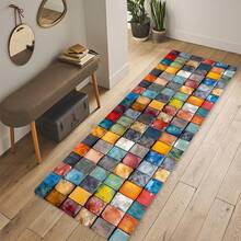 1 buah Karpet Batu Warna-warni Gaya Modern, Karpet Dekoratif, Dekorasi Kamar Tidur, Karpet Kecil, Permadani, Dekorasi Rumah, Karpet Ruang Tamu, Karpet Kecil Ruang Tamu, Karpet Kamar Tidur, Dekorasi Rumah Ruang Tamu, Karpet Luar Ruangan, Karpet yang Dapat Dicuci - Aneka warna 4 - View 3
