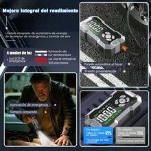 Arrancador de Batería 4000A con Compresor de Aire Integrado y Puerto USB – Jump Starter Portátil para Auto, Inflador de Llantas 150 PSI, Pantalla LED, Batería Recargable y Kit de Emergencia para Carretera - Negro/Amarillo - Ver 9