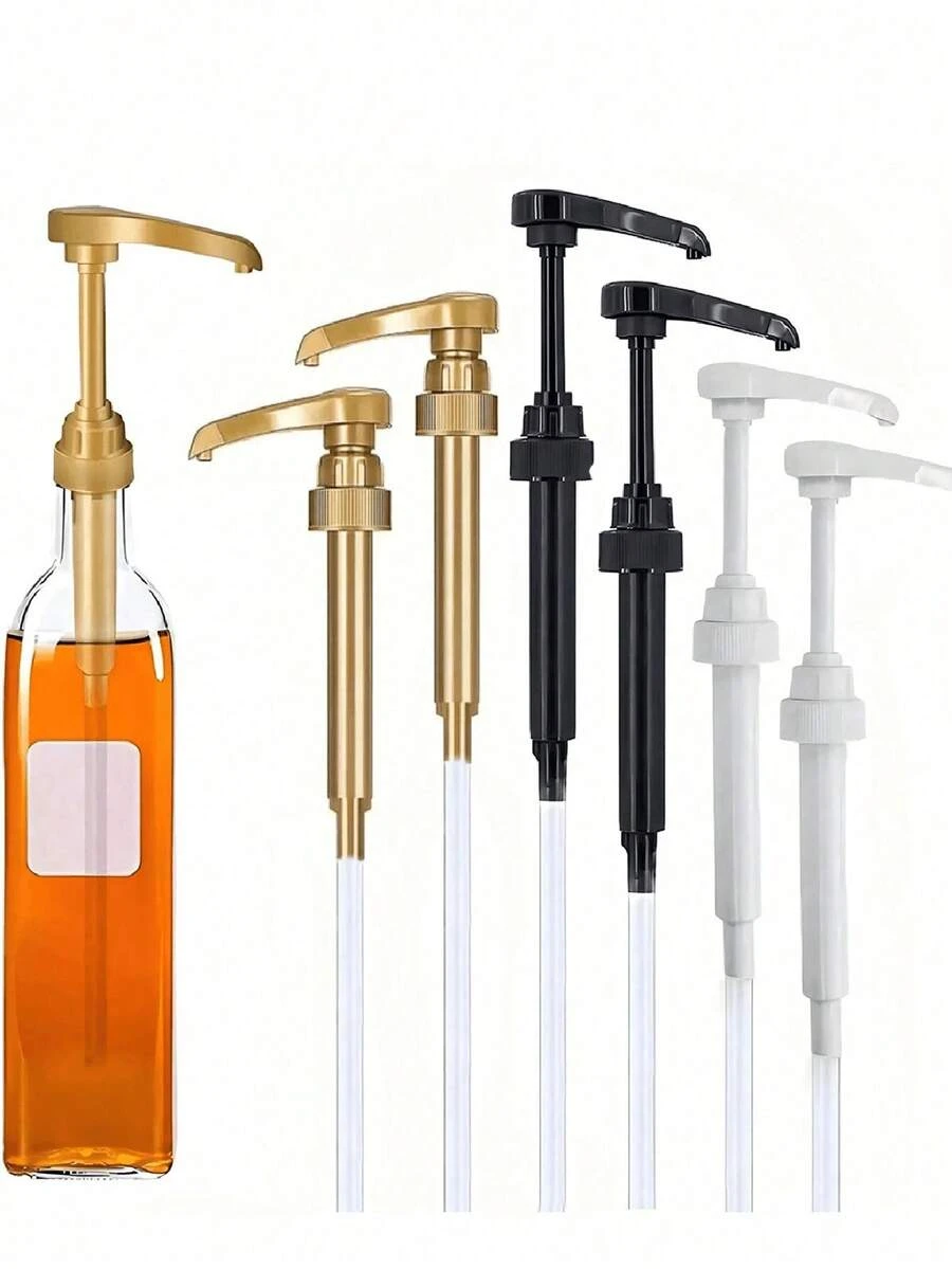 Syrup Pump, Dedicated Dispenser For Jam, Fructose And Syrup Bottles. Multi-Functional Press Dispenser (Also Suitable For Cooking Oil Bottles). Clean Operation With No Drip, Anti-Clogging And Anti-Overflow Mechanism, Smooth Liquid Flow. - Multicolor - View 1