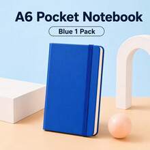 A6 Pocket Hardcover Notebook, 84 Sheets Thick Beige Paper, Premium PU Cover, Elastic Band Design Lined Pages, Office & Study Portable Notebook, School Supplies, School Stationery, School Supplies, Back To School Supplies - A - View 8