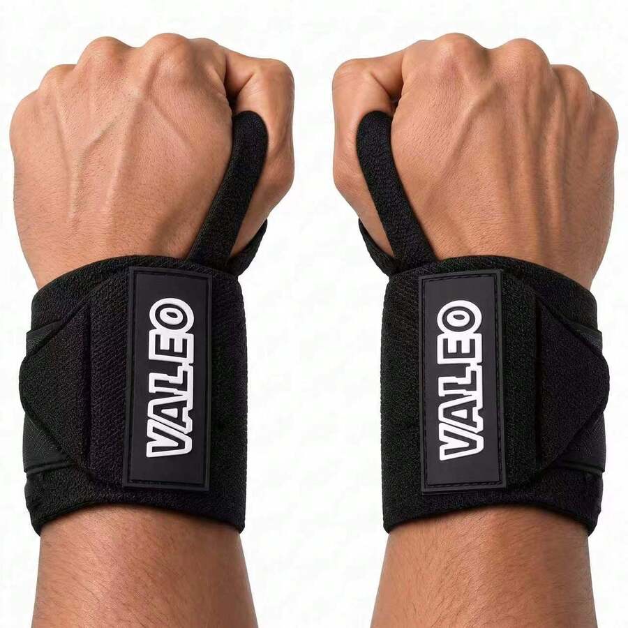 2pcs/Set Weightlifting Compression Wrist Wraps, Squat, Row, Dumbbell, Strength Training, Bench Press, Deadlift, Fitness Wrist Support For Men And Women - Multicolor - View 1