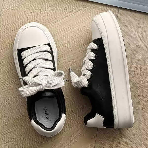 Men's Minimalist Skate Shoes Black Breathable Streetwear
