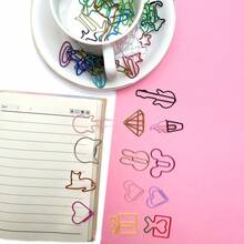 RIMEMO 30PCS Colorful Electroplated Metal Paper Clips Assorted Shape Bookmark Clips For Journal Planner Office School Supplies Stationery Organizer Decorative Holder Desk Accessories Back To - View 9