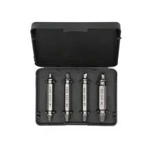 6 Count High Speed Steel Bolt Extractor Tool, Premium Plated Finish For Stripped & Rusted Screws Home DIY Use - 6pcs - View 3
