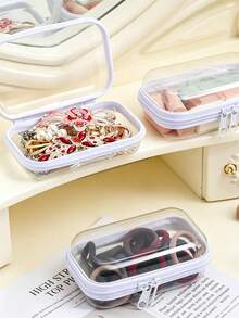 PVC Transparent Storage Box, Hard Stackable File Bag, Multi-Functional For Storing Accessories And Stationery, Suitable For Home, Travel And School - Multicolor - View 8