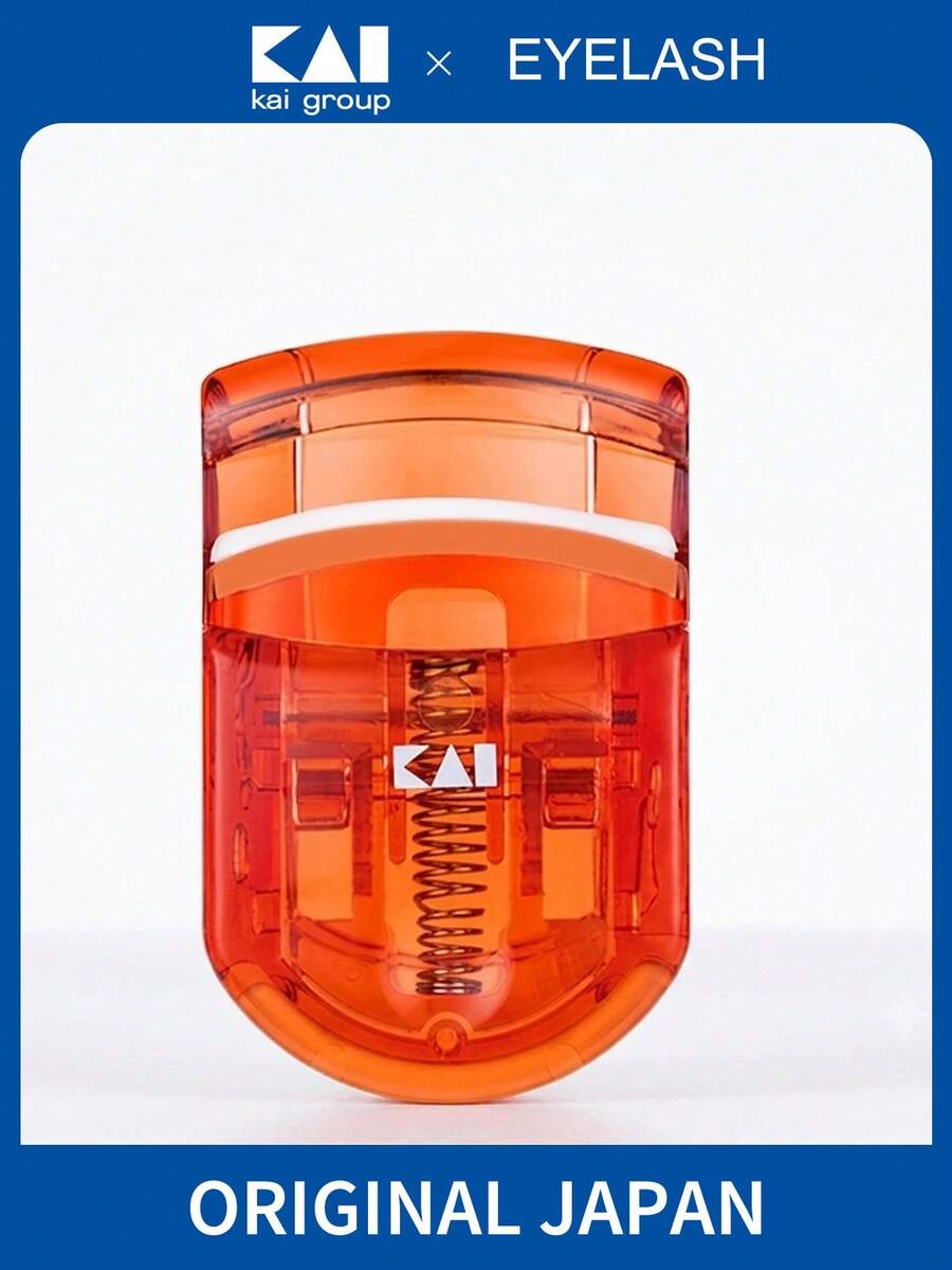 KAI Mini 睫毛夾 1入 3色可選,小型睫毛夾套組附贈替換墊,便攜式化妝工具,打造自然捲翹,旅行必備,女孩禮物,梳妝台裝飾,節日禮物 - 楓葉紅 - 查看 1