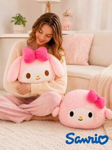 1pc & My Sweet Piano 40cm/15.75in Soft Plush Pillow, Cute Cartoon Polyester Stuffed Cushion Doll For Sofa, Desk, Car Seat, Travel Nap, Room Decor, Birthday Gift For Girls, Students & Fans - Pink - View 5