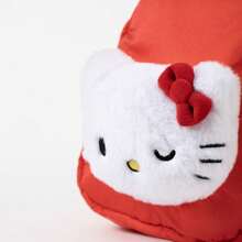 Cerdá Hello Kitty 女孩幼兒園背包 - 紅色 3D 毛絨兒童背包，配有可調式肩帶和拉鍊，100% 聚酯材質，官方授權，是幼兒園的理想之選，也是一份貼心的禮物。 - 選項 1 - 查看 5