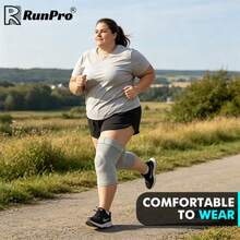 RPPR 2pcs/1 Pair Upgraded Extra Large Ultra-Thin Knee Pads With Extended Straps, High Elasticity Compression Knee Sleeves, Unisex, Plus Size Knee Support, Suitable For Daily Life, Running, Fitness, Yellow/Grey/Black, Weight Range: 45-130kg/99-286lbs - Multicolor - View 6