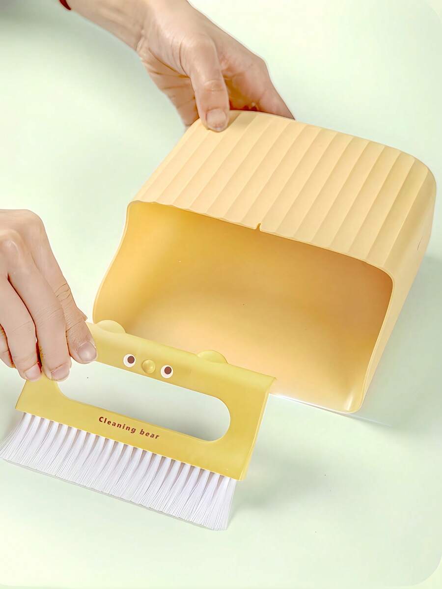 Household Desktop Mini Broom And Dustpan Set, Suitable For Dormitory, Student Desk, Cleaning Tool - A - View 1