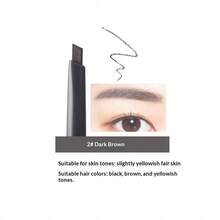 The Saem Dual-Ended Eyebrow Pencil, Fine Tip Natural Shadow Brow Makeup, Long-Lasting And Sweat-Resistant, Suitable For Beginners To Create Wild Brows - 02 Color - View 6