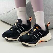 Adidas Zapatillas de running bajas unisex Maxxcetus de tejido cómodo. - Negro/Naranja - Ver 4