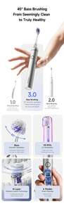 Deerma YS01 電動牙刷 42,000次/分震動 廣角擺動 UV-A抗菌刷毛 軟毛刷頭 保護牙齦 5種清潔模式 30天長效續航 IPX7防水認證 - 銀色 - 查看 3