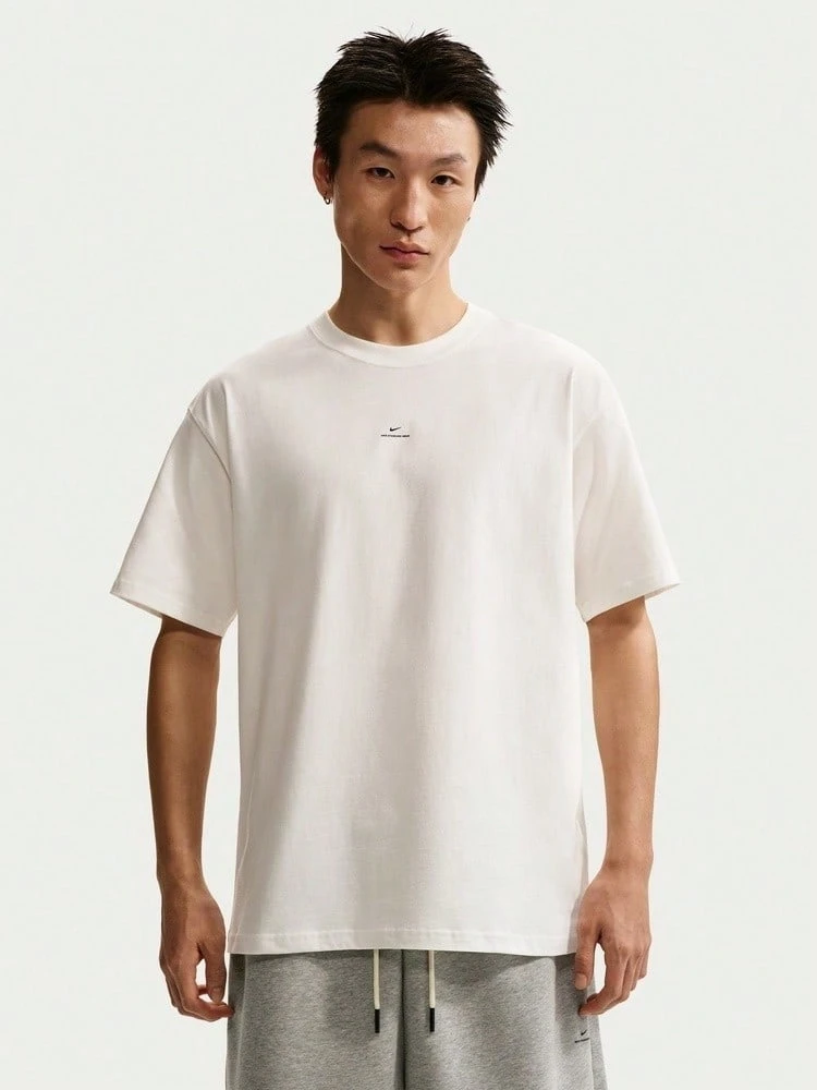 Nike Men's AS M NK DF SI SS TEE Short Sleeve Knit Collarless T-Shirt TIR1862-133 - White - View 1