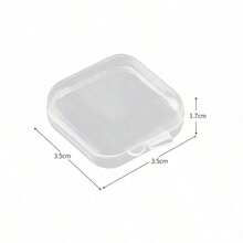 Cotton Swab Storage Box (Plastic Material), Suitable For Vanity Storage, Bathroom Storage, Desktop Storage, Makeup Brush Holder Vanity Accessory, Women's Room Decor, School Use - Multicolor - View 11