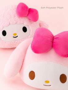 1pc & My Sweet Piano 40cm/15.75in Soft Plush Pillow, Cute Cartoon Polyester Stuffed Cushion Doll For Sofa, Desk, Car Seat, Travel Nap, Room Decor, Birthday Gift For Girls, Students & Fans - Pink - View 2