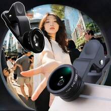Lensa Eksternal Ponsel 3-in-1 Baru, Menggabungkan Fungsi Fisheye 180°, Sudut Lebar 0,65x, dan Pembesaran 10x dalam Satu Perangkat, Ringkas dan Portabel, Mudah Dipasang, Meningkatkan Kualitas Foto Ponsel, Memenuhi Kebutuhan Fotografi Lanskap, Makro, Kreatif, dan Lainnya - Lensa kamera tambahan ponsel - View 3