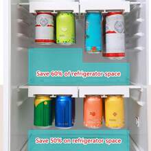 Organizador Latas Refrigerador Multifuncional Dispensador Blanco - Ver 8