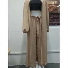 Fashionable New Women Spring Summer Sexy Coat 3 Piece Set - 咖啡色 - 查看 4