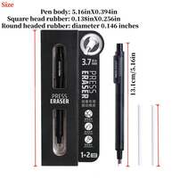 Eraser Pencil With Architectural Shell, Suitable For Smooth Erasing Action, Retractable Eraser Tool With Bag Size, Retractable Correction - A - View 2