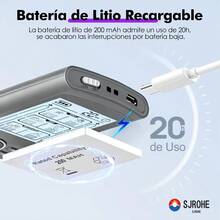 Tens/ems Electroestimulador Muscular 2Canales 36 Modos 10 Electrodos Digital Portátil Recargable SJROHE plateado masajeador eléctrico con Electroestimuladores Muscular alivio Dolor Relajación Muscular - Gris Claro - Ver 8