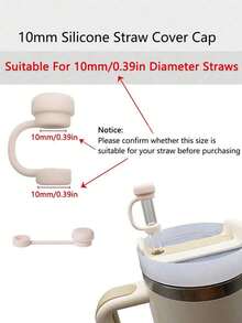 6pcs/2pcs Reusable Silicone Straw Caps, Compatible With Stanley Cups, Anti-Spill Anti-Leak Anti-Splash Anti-Dust Straw Covers, Suitable For Back To School Season - Multicolor - View 5