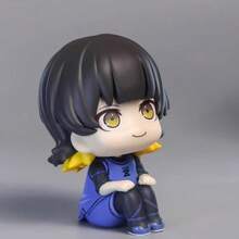 BLUE LOCK Chibi Figure Anime Merchandise, Isagi Yoichi, Bachira Meguru, Nagi Seishiro, Chigiri Hyoma Cartoon Character Figurine Model, Co-Branded Collectible Commemorative Office Desk PC Case Car Ornament, Anime Peripheral Holiday Birthday Gift For Friends - Multicolor - View 3
