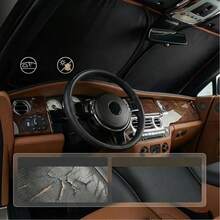 Universal Upgraded Car Windshield Sun Shade, Foldable Heat Insulation Sunshade, UV Protection Anti-Glare Car Interior Protector, Portable Summer Car Travel Commuting Accessory - Sun Visor - View 6