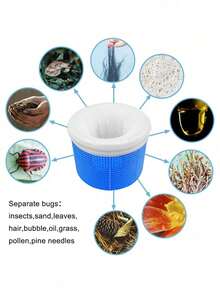 1/5/15pcs/10pcs - Pool Filter Socks, Suitable For Pool Water Suction Basket Filtration, Can Be Used For Above-Ground And In-Ground Swimming Pools. It Can Remove Debris And Leaves, Keeping Water Quality Clean. - White - View 4