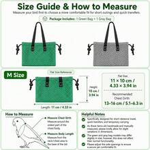Portable Bird Transport Bag, Comfortable Fit Parrot Travel Bag, Adjustable Neck Opening, Breathable Mesh Anti-Escape Transport Bag, Suitable For Conures, Lovebirds, Cockatiels, Budgies - Multicolor - View 5