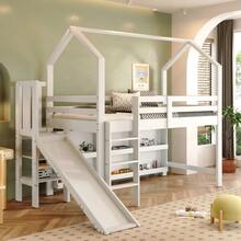 Children's Bed, Single Bed, 90*200 Cm, Multifunctional Children's Bed - White - View 4