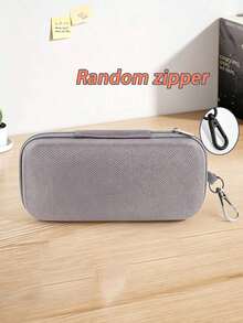 Double Compartment EVA Eyeglass Case, Portable Hard Shell Fashion Eyewear Storage Box With Hook, Waterproof Oxford Cloth Glasses Protective Case, Suitable For Travel, Outdoor, Hiking, Unisex - Multicolor - View 11