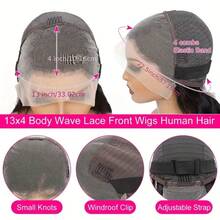 AMECIRE 13x4 Lace Front Wig Human Hair Wigs Curly Wig Black Wig Short Hair Wig For Girls Fluffy Shape 4 Inches Suitable For Everyday Wear And Holidays - Natural Black - View 6
