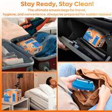 Hion 26/27pcs Large Capacity Leak-Proof Vomit Bags 1000ml – Motion Sickness, Morning Sickness, Long Travel Essential, Portable And Durable, Suitable For Adults And Children - 1000ml - View 6