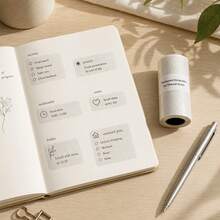 Transparent Thermal Laser Dot Stickers Suitable For All Mini Sticker Printers, Self-Adhesive Glossy Thermal Paper Labels Compatible For Laser Dot Printer For, Office, Retail Receipts, Invoices - View 10