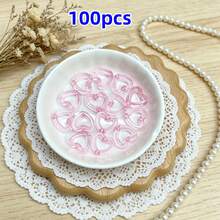 100pcs 14mm Acrylic Solid Hollow Heart Beads,Transparent Opaque Loose Beads For Jewelry Making,DIY Bracelet, Phone Strap, Necklace, Earrings, Keychain Crafts,Phone Charm,Craft Supplies For Adults - Multicolor - View 21