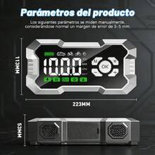Arrancador de Batería 4000A con Compresor de Aire Integrado y Puerto USB – Jump Starter Portátil para Auto, Inflador de Llantas 150 PSI, Pantalla LED, Batería Recargable y Kit de Emergencia para Carretera - Negro/Amarillo - Ver 6