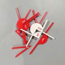 1 Set/9 Pieces Teaching Tools Kit, Multi-Angle Math Angle Display, Geometry Angle Teaching Aids, Learning Tools, Instructional Support Tools, Teacher Supplies And Drawing Office Supplies - A - View 9