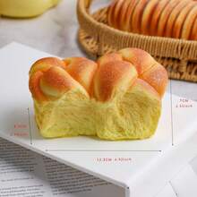 1pc Realistic Tearable Bread Caterpillar Model Food Prop, Handmade Decorative Ornament - Multicolor - View 8