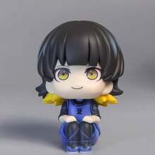 BLUE LOCK Chibi Figure Anime Merchandise, Isagi Yoichi, Bachira Meguru, Nagi Seishiro, Chigiri Hyoma Cartoon Character Figurine Model, Co-Branded Collectible Commemorative Office Desk PC Case Car Ornament, Anime Peripheral Holiday Birthday Gift For Friends - Multicolor - View 2