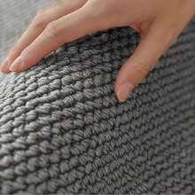 1pc/2pcs/3pcs Multiple Colors Bathroom Floor Mat, U-Shaped And Rectangular Design, Thickened Washable, Bathroom Home Decor, Grey Faux Jute Mat, Bathroom Toilet Edge Mat - E - View 7