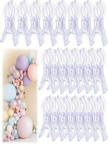Multifunctional Balloon Arch Fixing Clips, Suitable For Background Installation, Sturdy And Durable Craft Clips, Suitable For Birthday Party Decoration, Woodworking Projects And Photography Studio, Essential Tool Set For Enthusiasts - Multicolor - View 6