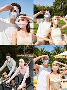XAXRE 全臉防曬面罩，透氣抗UV，適合夏季戶外穿著，中性款 - 彩色 - 查看 9
