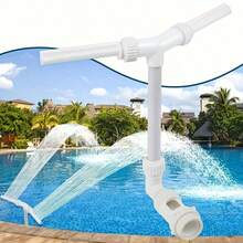 Pool Skimmer Net Set, Adjustable 5-Section 48-Inch Extendable Aluminum Alloy Pole, Dense Pond Cleaning Net, Fine Mesh Leaf Net, Suitable For Garden Ponds And Hot Tubs, Blue, Essential For Pool Maintenance And Cleaning, Pool Maintenance Must-Have | Professional Pool Equipment | Durable Pool Net | Pool Cleaning Tool - 6-pool Fountain Nozzle - View 3