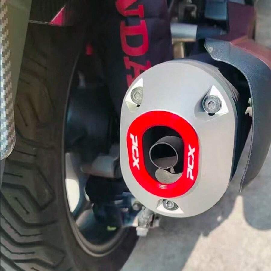 PCX160 摩托車改裝用鋁合金排氣管尾蓋裝飾保護蓋配件
