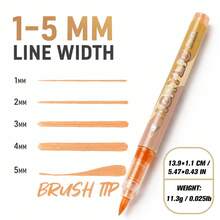 Direct Liquid Acrylic Soft Tip Marker Set, 10 Theme Color Series 120 Colors, Soft And Bouncy Pen Tip With Delicate And Controllable Lines, Student Art Professional Painting Character Brush Set, Graffiti Coloring DIY Animation Character Hand-Drawn Marker, Suitable For Glass, Plastic, Metal, Cardstock, Clothing And Other Surfaces, Suitable For Students - Marker - View 4