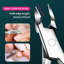 5pcs Nail Clipper Set, Random Outer Packaging, With Sharp Stainless Steel Blade Cuticle Nipper, Suitable For Thick Nails, Double Spring Design Manicure Tools, Foot Care Tools, Unisex - A - View 5