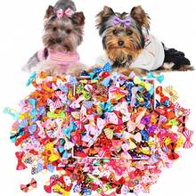 20/30/50/100pcs Random Color Cute Puppy And Bow Hair Accessories, Various Floral Patterns, Pet Bow Hair Clips, Pet Grooming Bows, Puppy Hair Decorations, Puppy And Cat Daily Supplies, Suitable For Multiple Occasions, Valentine's Day Christmas Pet Gifts - Multicolor - View 3