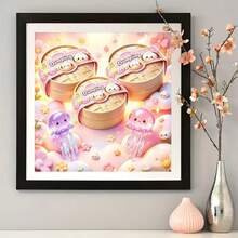 New Arrival, Diverse Themes & Sizes Frameless Diamond Painting Set. 5D Diamond Art Kit. Gemstone Art Painting With Diamond Dot Art And Crafts Suitable For Office Space Decor - View 2